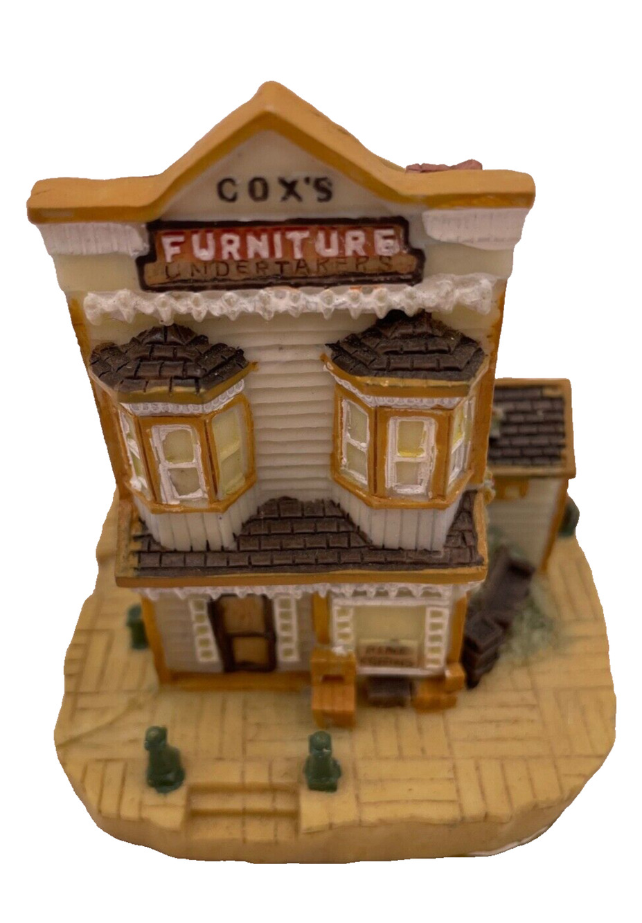 VTG HandPainted The Americana Collection Cox`s Furniture & Undertakers Pre-owned